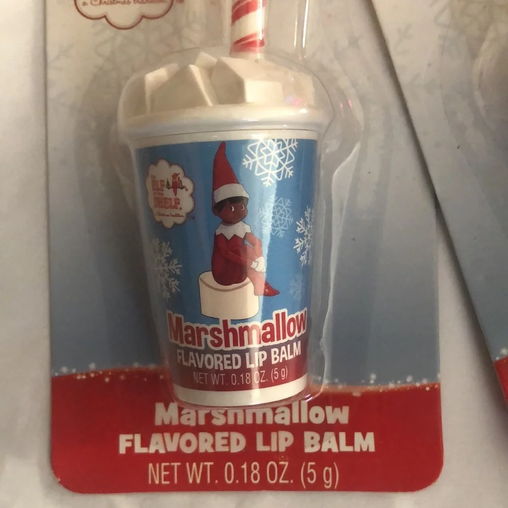 2pack Elf‎ on the shelf marshmallow flavored lip balm FREE with purchase new